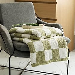 YIRUIO Throw Blankets Checkerboard Grid Chessboard