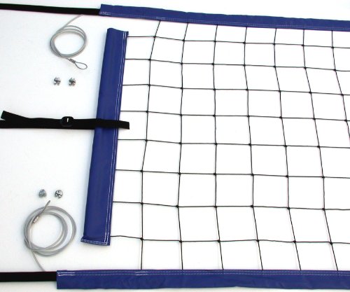 Home Court Volleyball Power Net Aircraft Cable Top/Bottom - PNC (Blue)