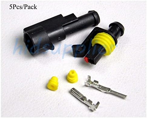 RUNSTAR 5Set/Pack HID Xenon Wire Plug connectors connector Plug AMP waterproof sockets