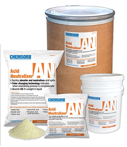 Chemsorb AN - Acid Neutralizing Absorbent, 5 Gal. Pail, SP60AN-L5P, Fast-Acting Acid Neutralizer Absorbent Spill Response, Safe Color Changing Technology, Silica Free Neutralizer, Laboratories - Thumbnail 2