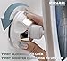 Mirabel 7X Magnifying Lighted Vanity Makeup Mirror & Shaving. White LED lighting, Locking Suction-Cup, 360 Rotation, Battery Operated.