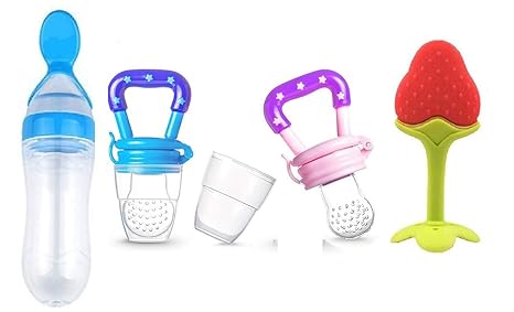 Buy Gilli Shopee Baby Silicone Food Feeder With Baby Nibbler Fruit