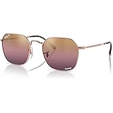 Ray-Ban RB3694 Jim Metal Hexagonal Sunglasses for Men for Women +BUNDLE with ACCESSORY EYEWEAR KIT
