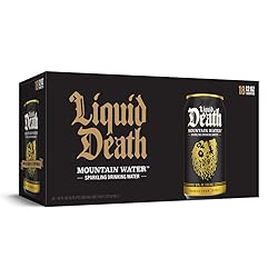 Liquid Death, Sparkling Mountain Water, 18-Pack