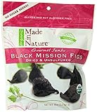Made In Nature Organic Black Mission Figs, Sun-Dried and Unsulfured, 8-Ounce Bags (Pack of 6)