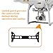 Powerextra Protective Durable Plastic Camera Lens Cap Cover + Flower Petal Lens Hood + Carbon Fiber Gimbal Guard for DJI Phantom 3 Advanced, 4K and Professional Drone