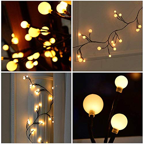 Globe Decorative String Lights,BaiYunPOY 8.3Ft 72 LED Hanging Indoor/Outdoor String Lights for Garde - //coolthings.us