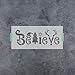 Believe Christmas Stencil - Craft Supplies for Painting, Easy Christmas Craft, Merry Stencils