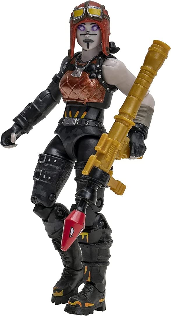 Fortnite Molten Legends (Squad Mode) -Four 4-inch Articulated Figures with Weapons, Harvesting Tools, and Back Bling, Multicoloured