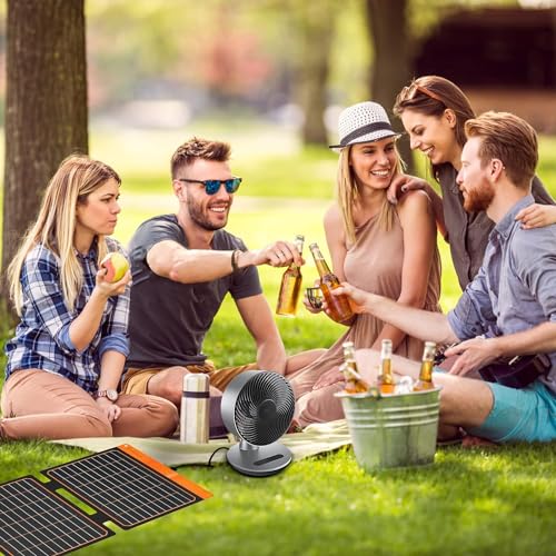 FlexSolar 20W Small USB Solar Panel Charger 15W USB-A PD2.0 USB-C Foldable Portable Lightweight ETFE Power Emergency Panel IP67 Waterproof Hiking Camping for Phones Batteries Tablets