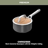 Ninja Extended Life Ceramic 16cm Saucepan with Lid Induction Safe view 6