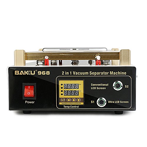 BAKU S1 S2 BK-968 110V 14 inch LCD Screen Separator Machine Touch Screen Digitizer Removal Cell Phone LCD Glass Plate Build-in Pump Vacuum Repair LCD Screen - Thumbnail 2