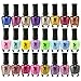 SXC Cosmetics Nail Polish Set, 15ml/0.5oz Full Size Nail Lacquer Gift lot (Pink, Metallic, Neon, Pastel, Gold & Glitter) (24 Color Set, 24 Colors)