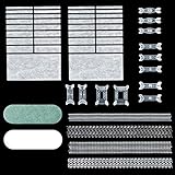 Ring Size Adjusters for Loose Rings 3 Styles Invisible Ring Reducer Spacer Ring Guard with Jewelry Polishing Cloth and 2pcs Double-Sided Polishing Stick for Men Women Knuckles