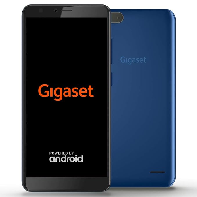 Gigaset GS100 Einsteiger-Smartphone ohne Vertrag (3000mAh Akku, 8GB Speicher, 1GB RAM, 4G LTE, (5,5 Zoll) HD+ 18:9 Display, A