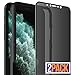 FlexGear Privacy Screen Protector for iPhone X Xs [Full Coverage] Tempered Glass (2-Pack)