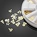 Nail Art 3D Slice Golden Christmas Sticker Design Decoration Wheel