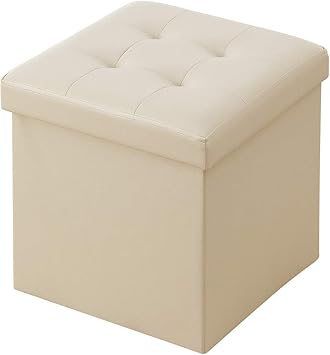 Amazon Co Jp 収納スツール ホワイトベージュ ホーム キッチン