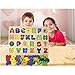 GYBBER&MUMU Alphabet Blocks Colorful Jigsaw Blocks Board Wood ABC Letters Puzzle (Uppercase)