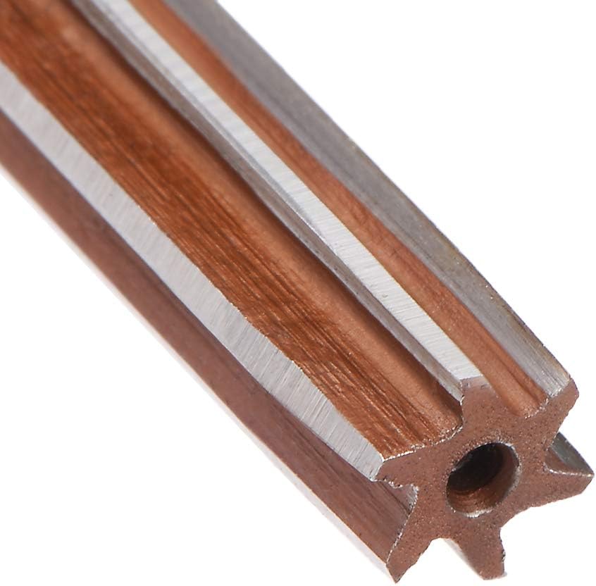 sourcing map Hand Reamer 7mm Alloy Tool Steel H8 6 Straight Flutes Hand Milling Cutter Tool Metric Reaming Drill Bit for Metal - Image 4