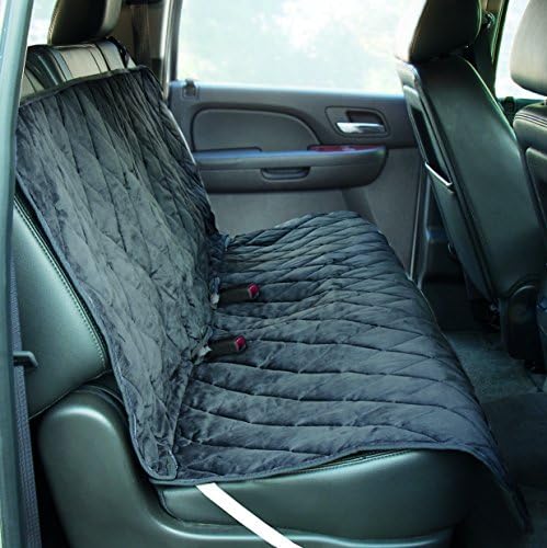 Yes Pets Quilt Suede, Waterproof, Tear Proof Bench Style Car Seat Cover, 56-Inch by 47-Inch, Gray
