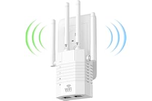 AOOEPU 1200Mbps WiFi Extender, WiFi Extender Signal Booster for Home, Internet Extender WiFi Booster, WiFi Range Extender Covers Up to 12880 sq. ft & 105 Devices, Supports Ethernet Port