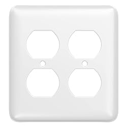 TayMac WRW-DD 2-Gang White Smooth Metal Maxi