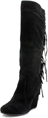 womens black knee high platform boots