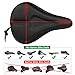 WOTOW Gel Bike Seat Cover, Bicycle Saddle Cushion Cross Straps Design for Women Men Soft Padded Fits Cruiser Spin Stationary Bikes Outdoor Cycling Exercise with Water & Dust Resistant Coverthumb 3