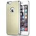 ULAK iPhone 6 Plus Case, Luxury Aluminum Chrome Coating Hybrid Hard Case Cover with PC Bumper for Apple iPhone 6s Plus / 6 Plus 5.5 Inch (Champagne Gold)