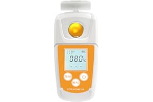 METELLME 0-55% Brix Meter,High Precision Digital Brix Refractometer with ATC for Fruit,Juice,Beverages,Suger Content Measurement in Wine Making,Beer Brewing,Homebrew Kit