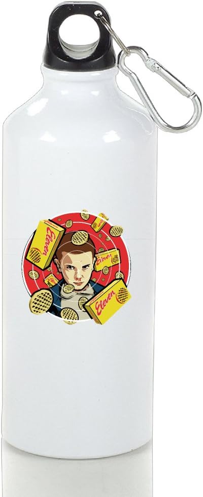 ALLWEKNOW Stranger Things Eleven Eggo Sports Water Bottle Aluminum Bottle Sport Sports Bottle Large Capacity for Outdoor Cycling, Hiking, Camping, Exercise and Travel