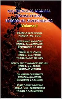 Livro MULTILINGUAL MANUAL TRANSLATIONS EMMANUEL SWEDENBORG : VOLUME II (EMANUEL SWEDENBORG Livro 3)