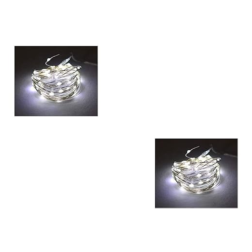 LED Copper Wire String Light Battery Operated - Set of 2