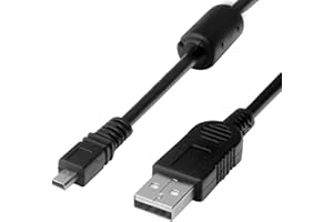 SQRMEKOKO Replacement Camera Transfer Data Sync Charger Cable Charging Cord Compatible with Panasonic Lumix Camera DMC-G7 DMC-S5 DMC-ZS25 DMC-TZ35 ZS40 ZS50 TS30 SZ3 TZ8 TZ11 TZ15 TZ24 F2 FH25 FH4 FH5 & More