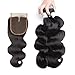 Brazilian Body Wave Human Hair 3 bundles With Closure (22 24 26 with 20) 10A grade Unprocessed Virgin Remy Hair Weave Weft with 4x4 Middle Part Lace Closure