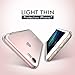 Apple iPhone 7 47 Clear Case Case Army Scratch Resistant Worlds Thinnest Ultra Flexible Silicone Cover with TPU Bumper Slim Soft TPU Rubber Limited