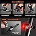 USION Bike Lights Front and Back, USB Rechargeable Bike Light Set Super Bright, 3 LED Mountain/Road Bicycle Headlight & Free Taillight,Cycling Safety Flashlight,Easy Install