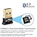 Onvian USB Bluetooth 5.0 Adapter for PC - Plug&Play Dongle Receiver for Windows 11/10/8.1/8/7 - Extender for Desktop, Printer, Laptop, Mouse, Keyboard, Headsets, Speakers (Driver Needed for Win7)