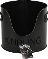 Sterling Ventures Modern Fireplace Log Holder Wood Basket Firewood Storage view 1