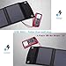 iNiCE 2-Port USB 12W / 2.2A Solar Powered Foldable Charger Panel for Smartphones, Tablets and Camera, Black