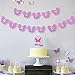 1st Happy Birthday Glitter Decorations-Purple Butterfly 3D Birthday Banner and Flower Monthly Milestone Photo Banner,1-12 month Numbering Photography Garland,Great For Baby Kid 1 Year old Celebration
