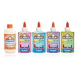 Elmer's Magical Liquid - Slime Activator and Elmer's Translucent Color Glue, Washable, Pink, Blue, Purple, Green, 5 Ounces Each - Great For Making Slime