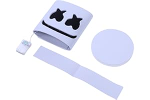 Generic LED DJ Face Cover Robust EL Cold Lighting for Xmas & Carnival Parties for Men and Women