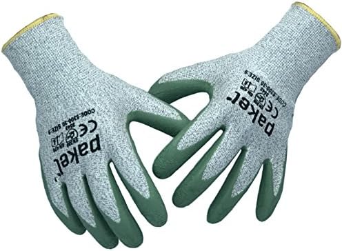 PakelHigh Performance EN388 CE Level 5 Cut Resistant Knit Wrist Gloves
