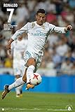 Real Madrid - Soccer / Sport Poster (Cristiano Ronaldo - In Action 1 - Season 2017 / 2018) (Size: 24