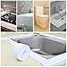 Sumnacon Bathtub PE Caulk Strip, Self Adhesive Waterproof Flexible Sealing Tape For Bathtub,Sink,Wall, Anti-mildew Tub Sealer Decorative Trim 1-1/2