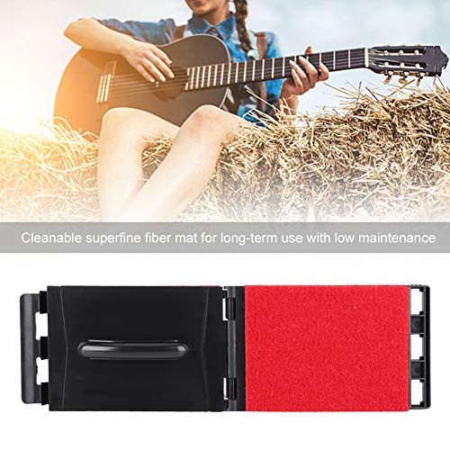 Guitar String Scrubber Guitar String Cleaner Electric Guitar Strings Cleaner Kit Durable Guitar Bass String Scrubber Cleaner Cleaning & Care Tool Instrument Accessory by RiToEasysports(Red)