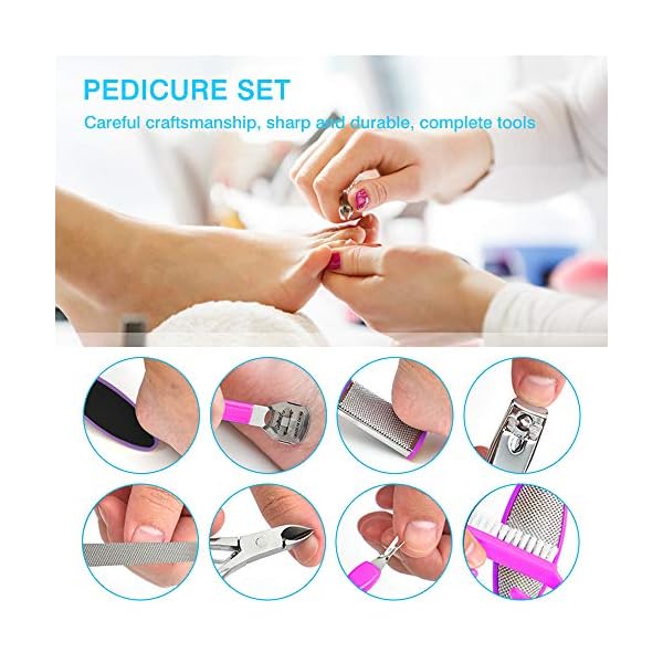 16-in-1-Professional-Foot-File-Pedicure-Kit-hicoosee-Nail-Toenail-Clipper-Dead-Foot-Skin-Remover-for-Foot-and-Hand 16 in 1 Professional Foot File Pedicure Kit, hicoosee Nail Toenail Clipper Dead Foot Skin Remover for Foot and Hand