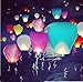 TRSCIND Sky Lanterns 10PCS Color Wish Lanterns Chinese Kongming Lanterns for Wedding Birthday Party Christmas